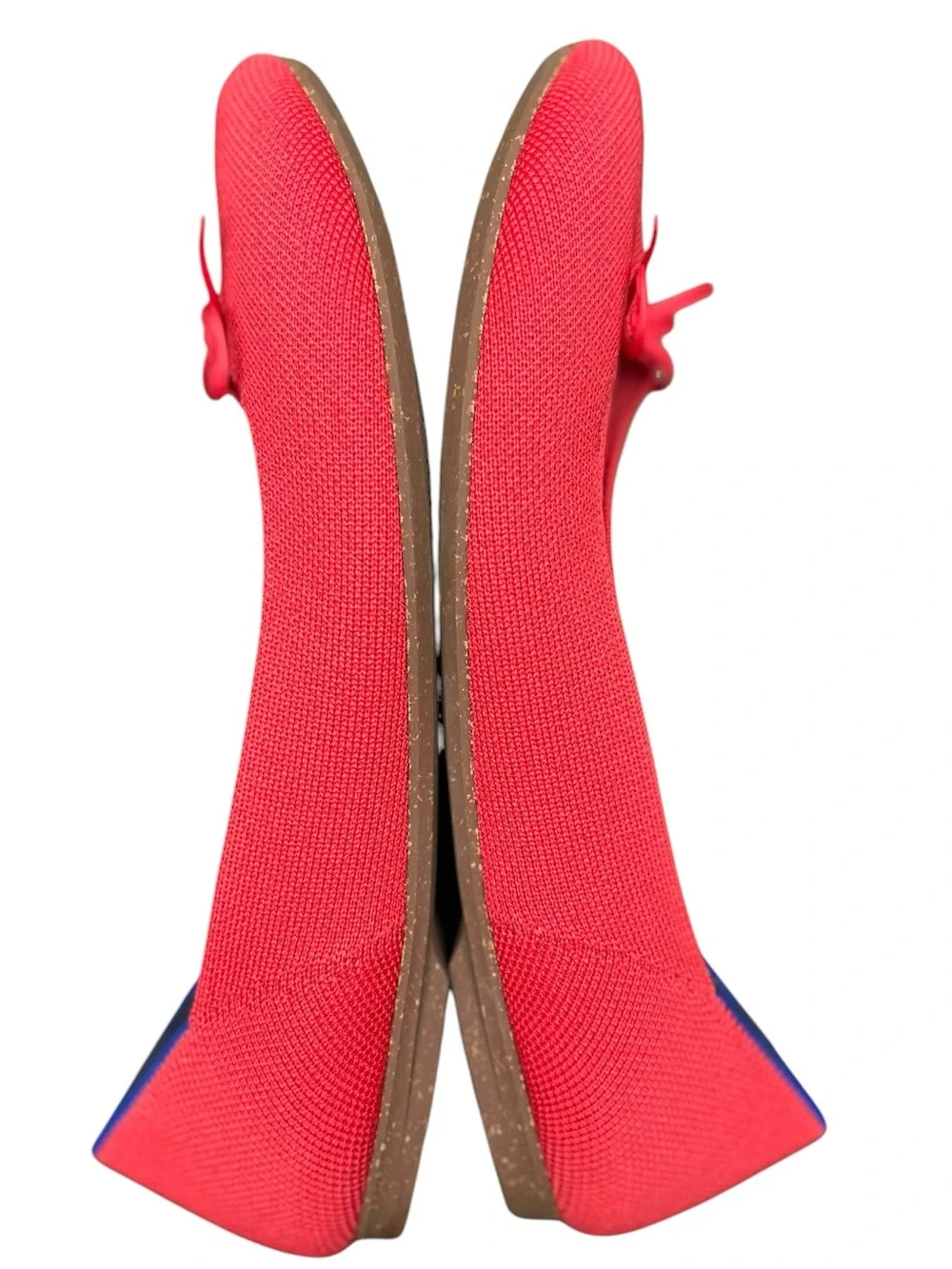 Rothy's The Ballet Flat 10 Round Toe Red Bow Slip On